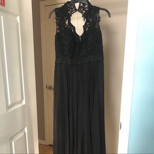 Diane and company black prom dress